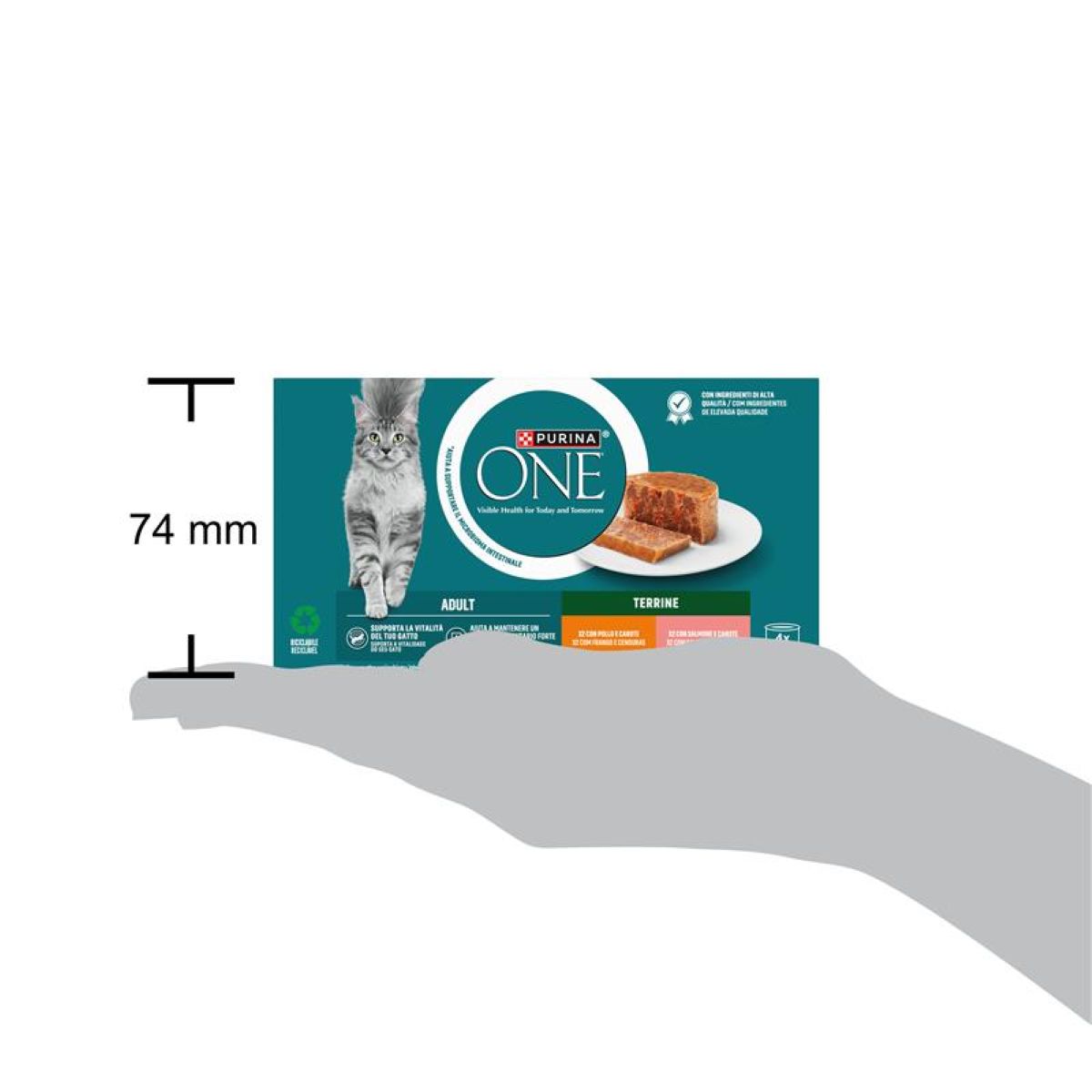 Purina ONE Bifensis Adult
(Pollo e Carote / Salmone e Carote)