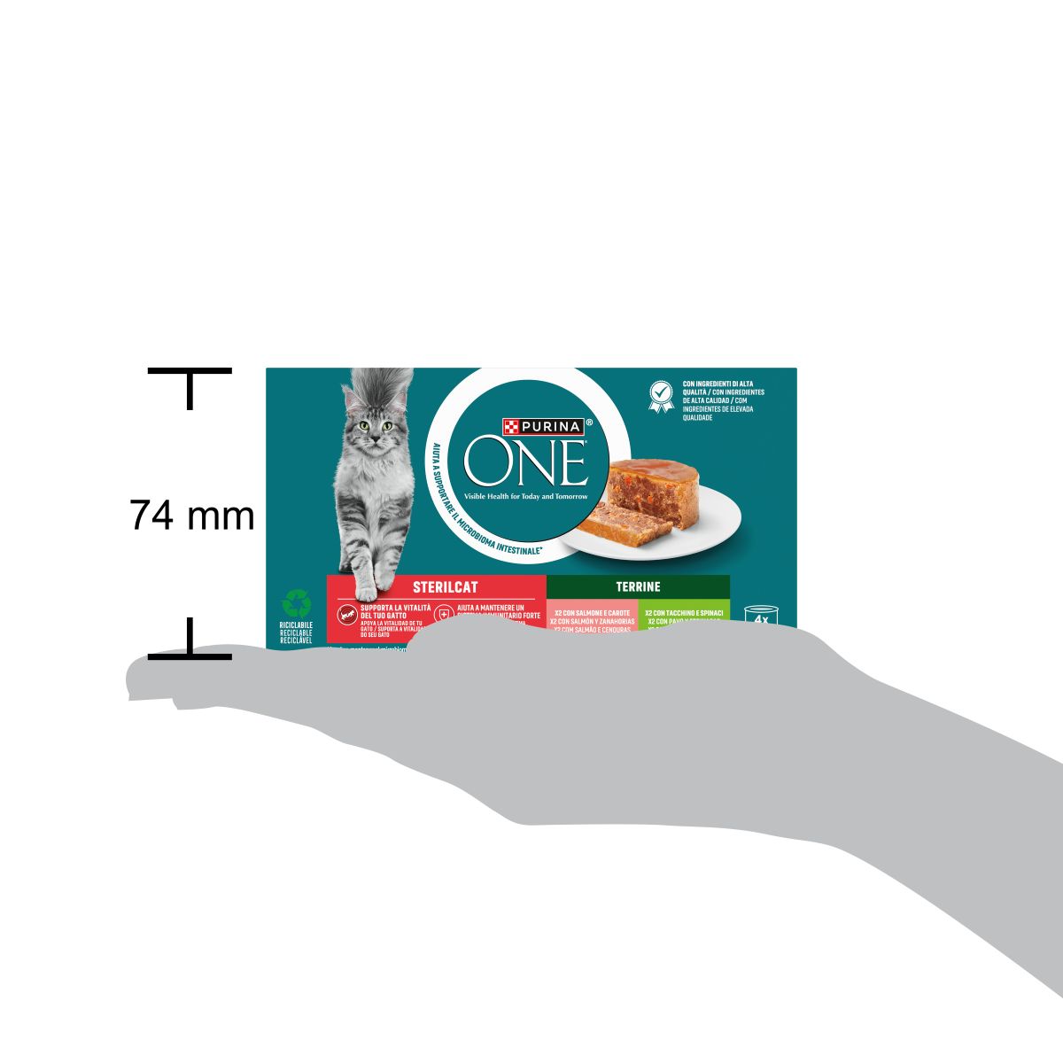 Purina ONE Bifensis Steril 
(Tacchino e Spinaci / Salmone e Carote)