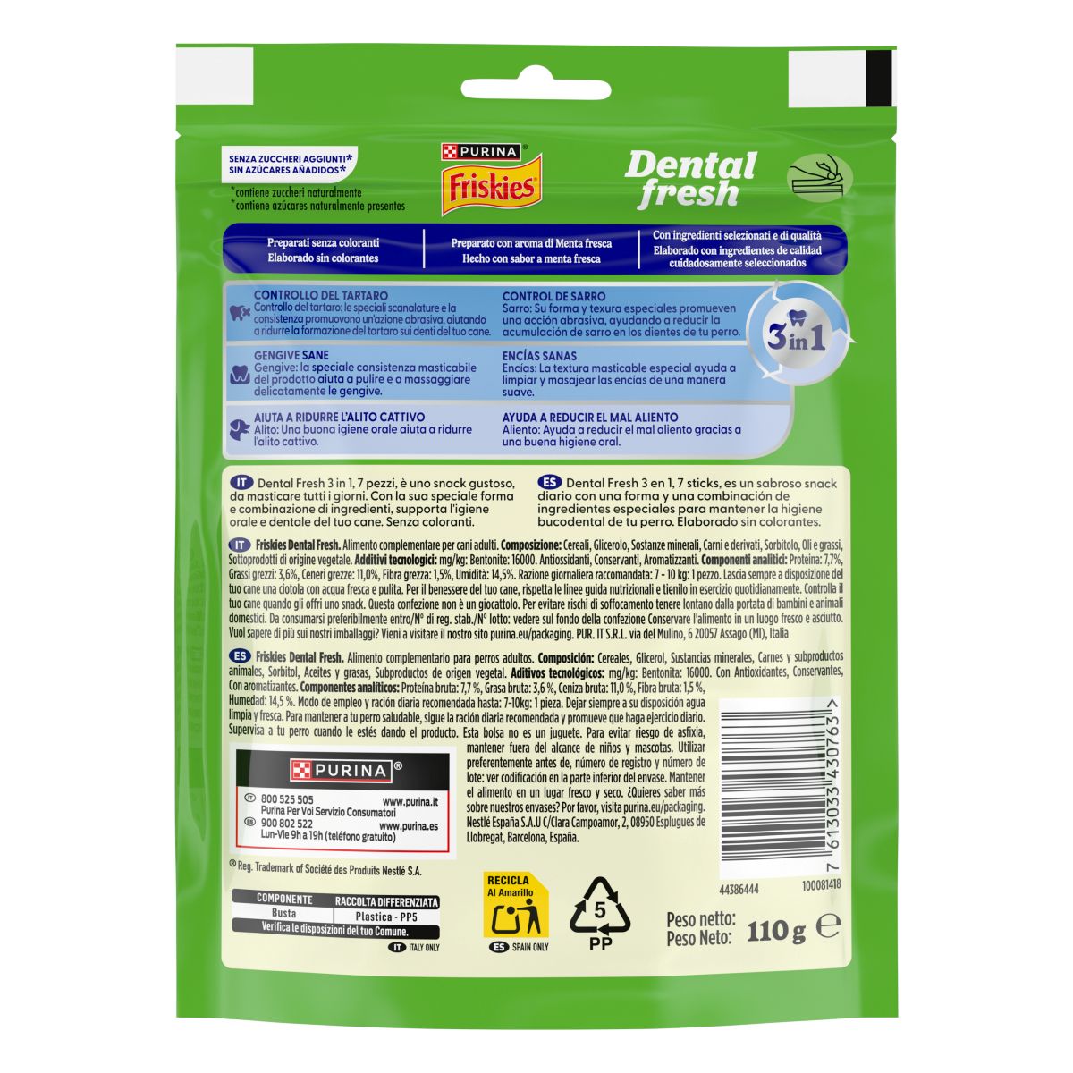 FRISKIES® Dental Fresh 3in1 Snack igiene orale e dentale Cane taglia S
