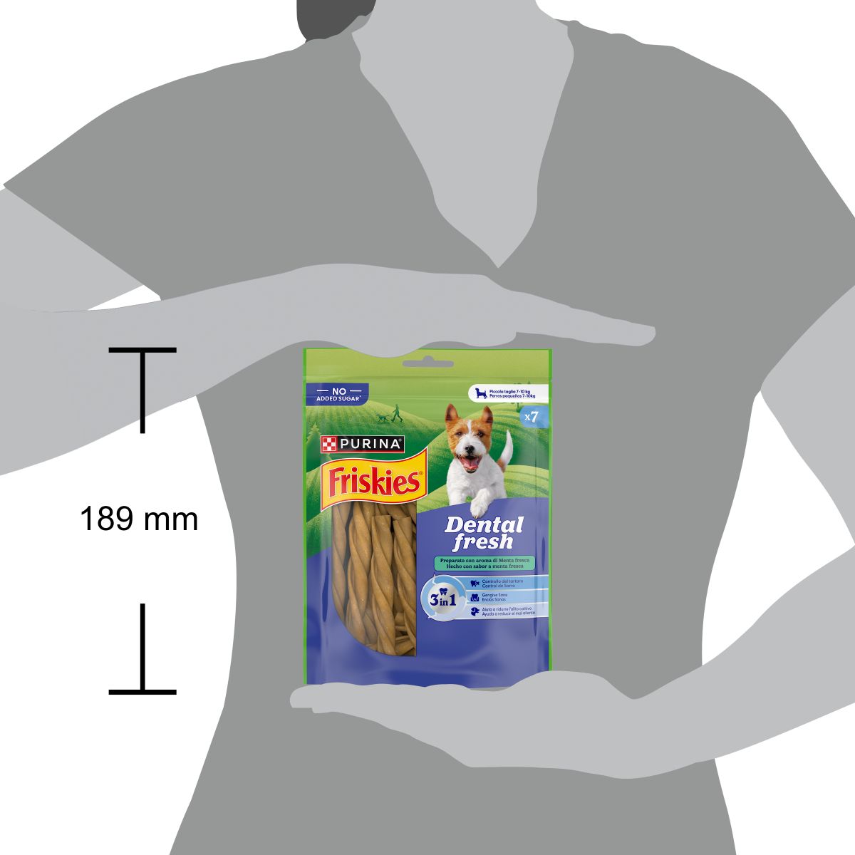 FRISKIES® Dental Fresh 3in1 Snack igiene orale e dentale Cane taglia S