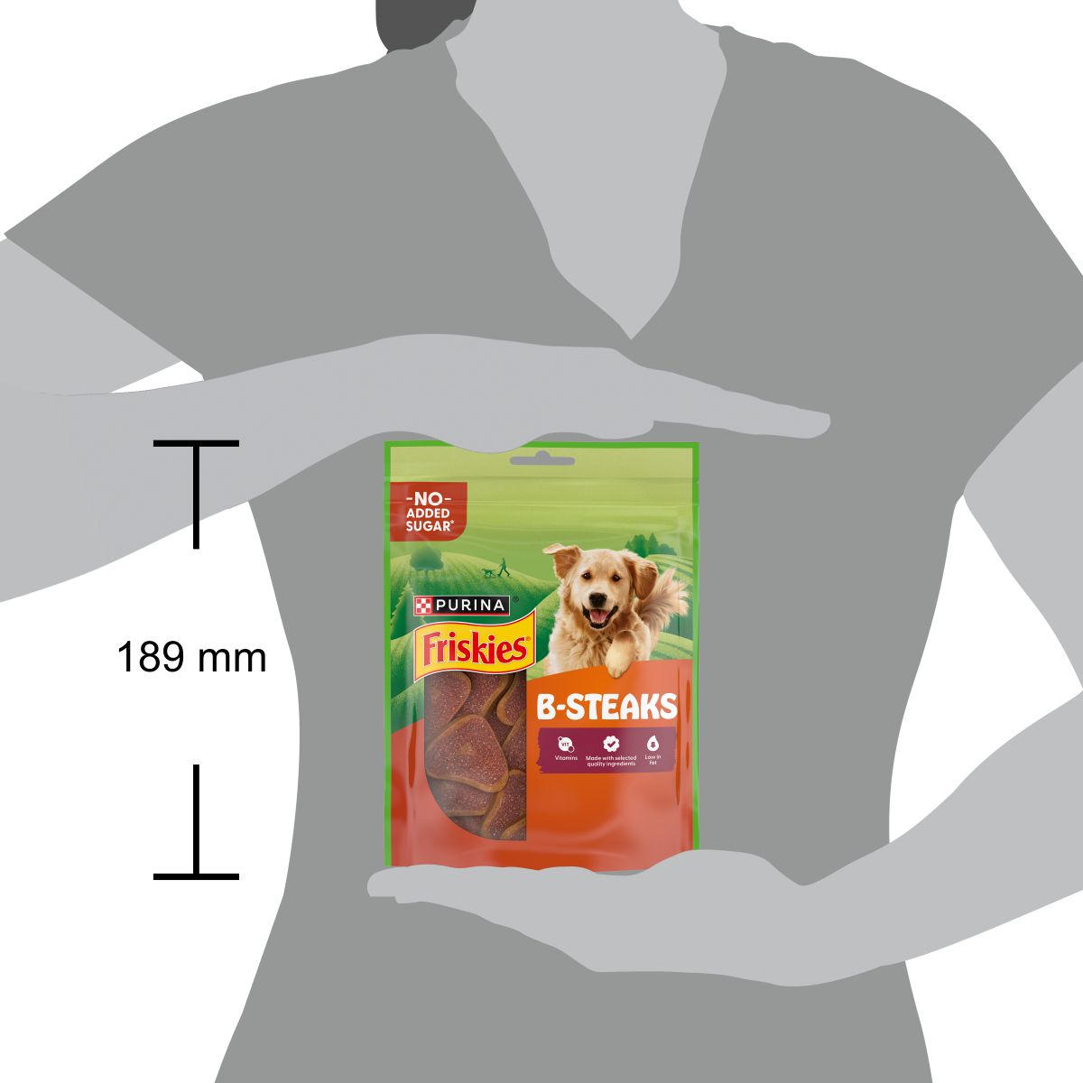 FRISKIES B-Steak Cane snack a forma di bistecca