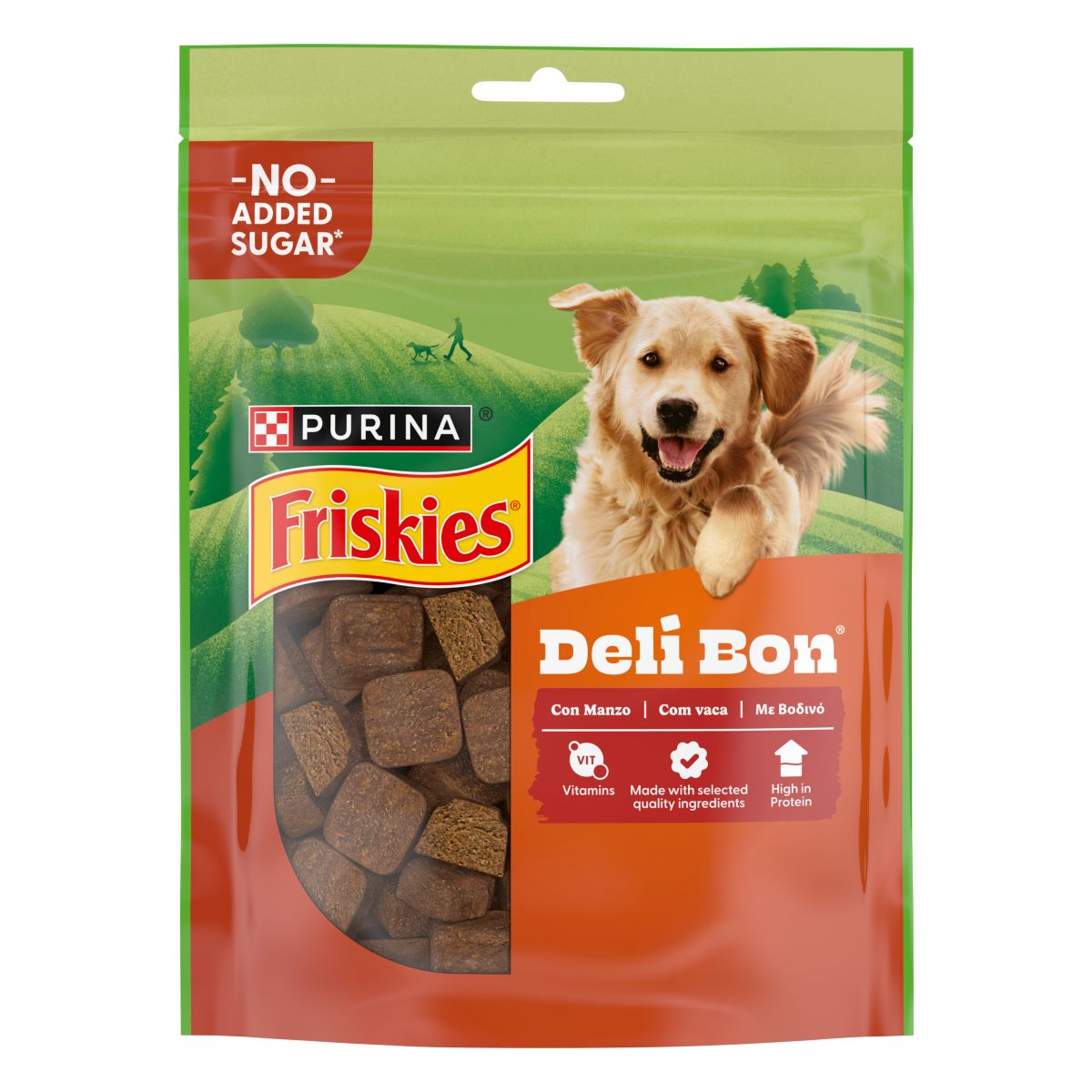 FRISKIES Deli-Bon Snack Cane deliziosi bocconcini con manzo