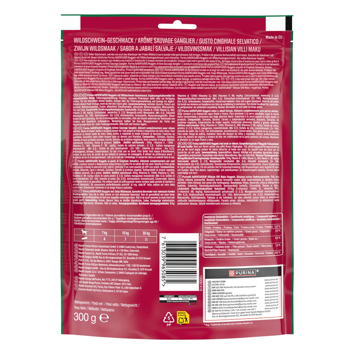 Adventuros Nuggets Cinghiale Selvatico 300g
