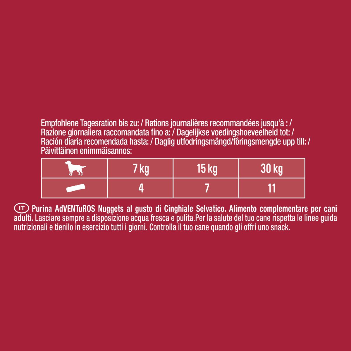 Adventuros Nuggets Cinghiale Selvatico 300g