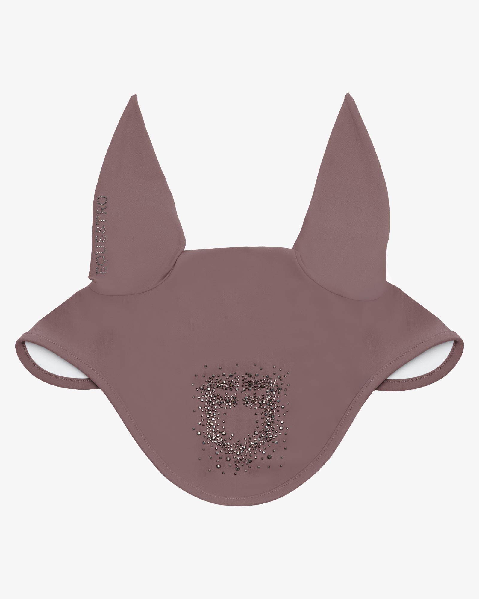 Fly veil in technical fabric with rhinestone logo