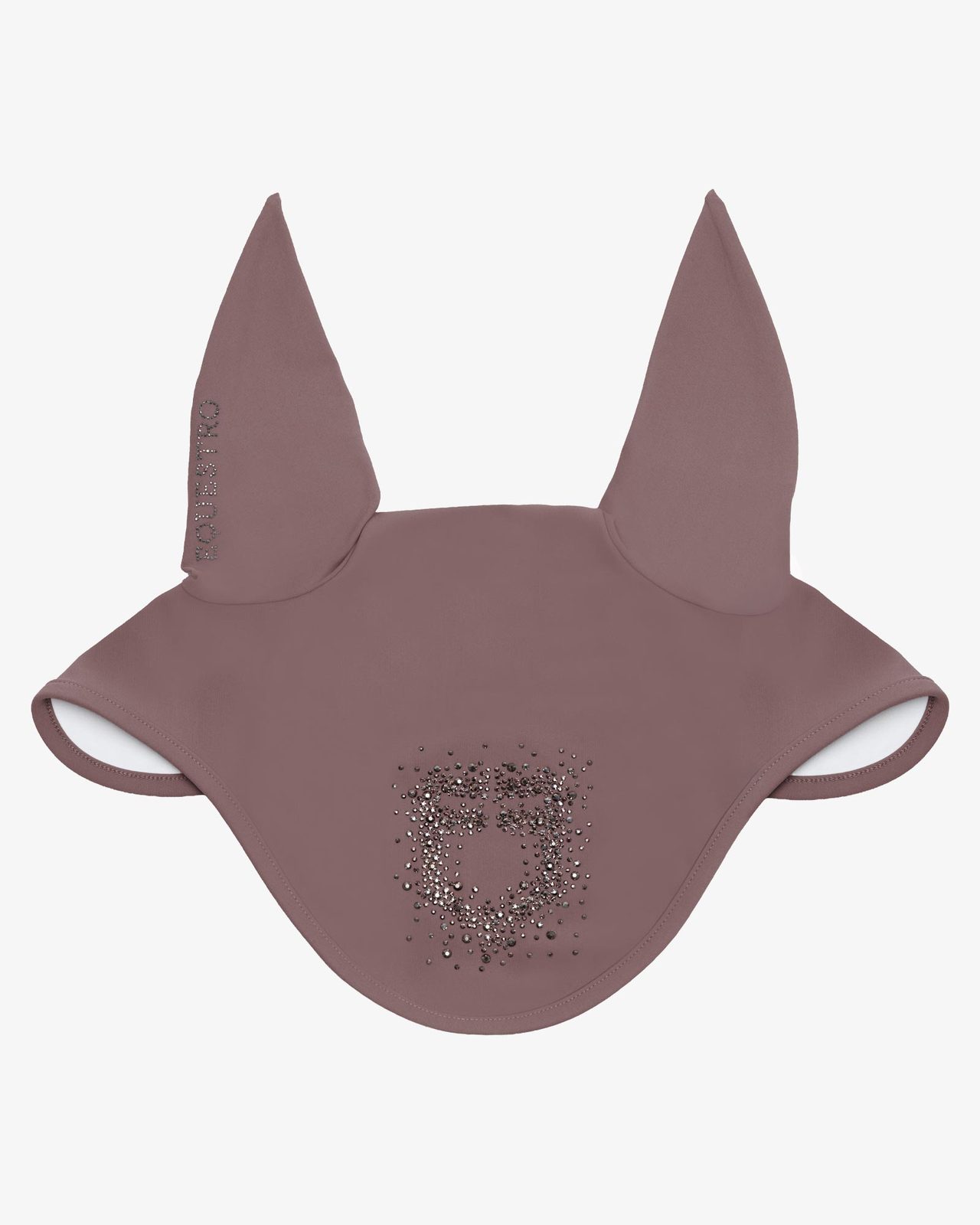 Fly veil in technical fabric with rhinestone logo