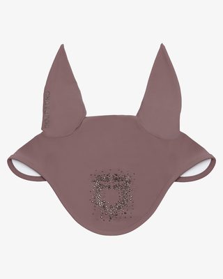 Fly veil in technical fabric with rhinestone logo