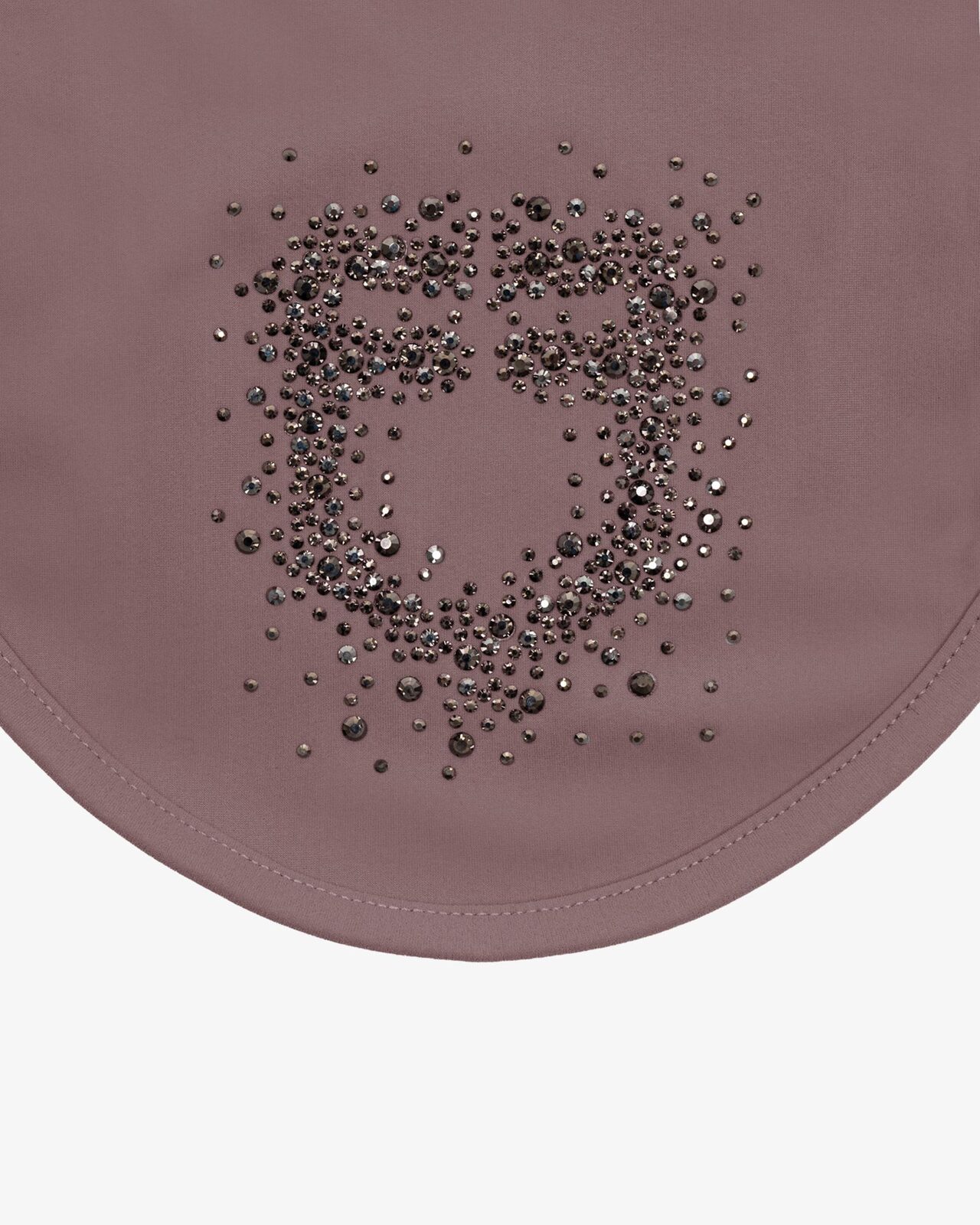 Fly veil in technical fabric with rhinestone logo