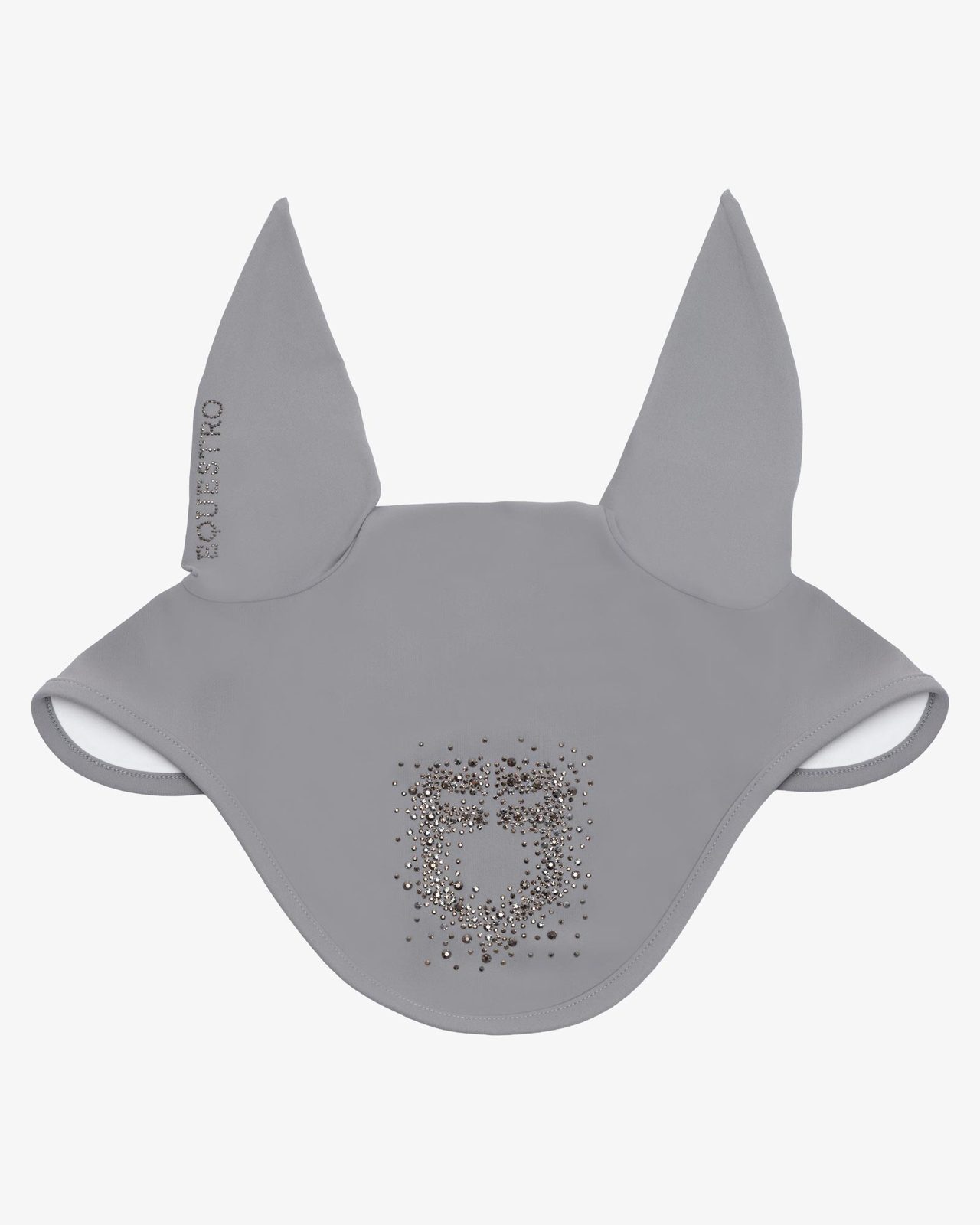 Fly veil in technical fabric with rhinestone logo