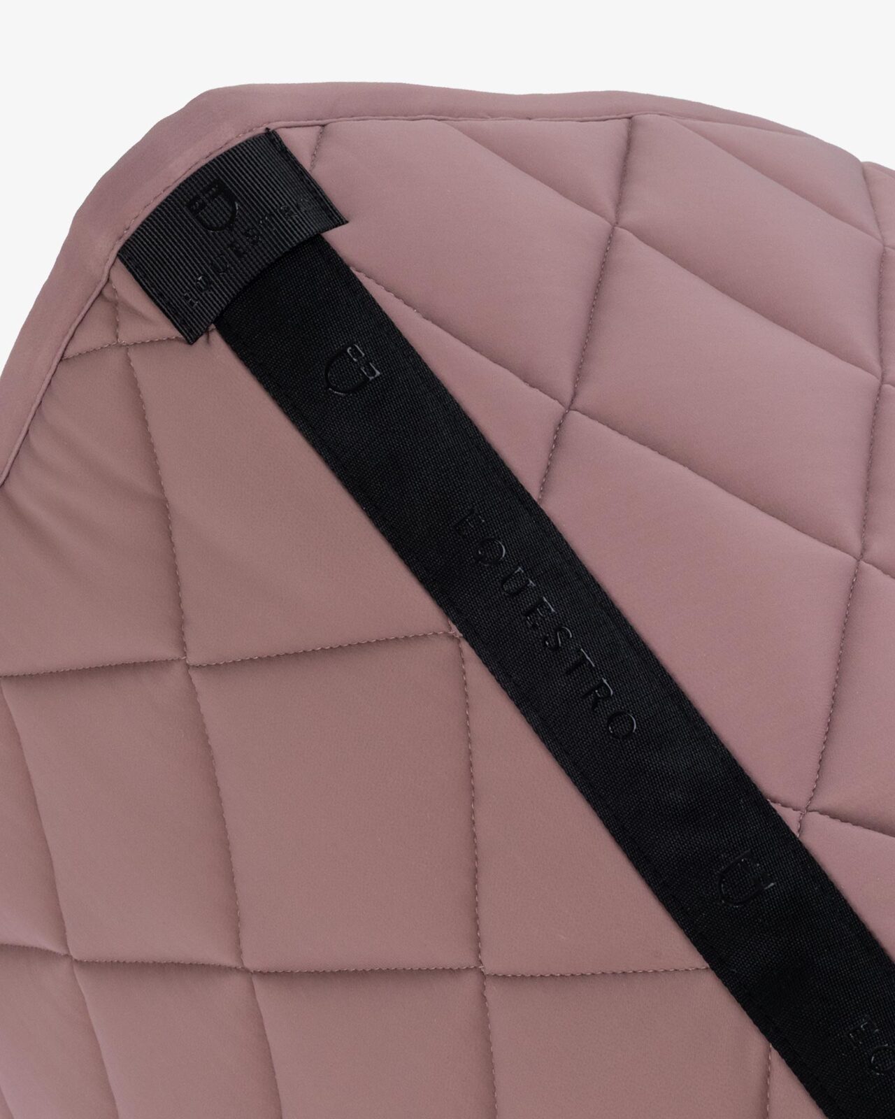 Dressage saddle pad with rhinestone logo
