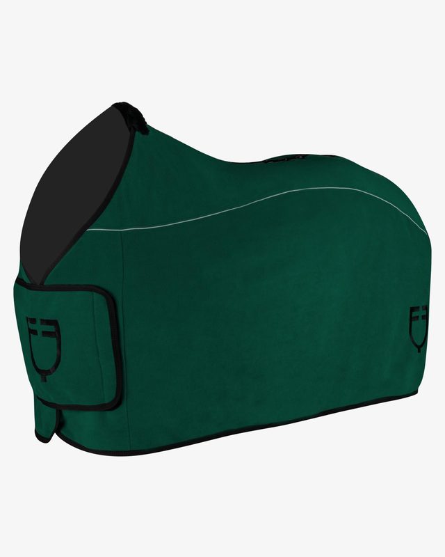Fleece rug with flap front closure