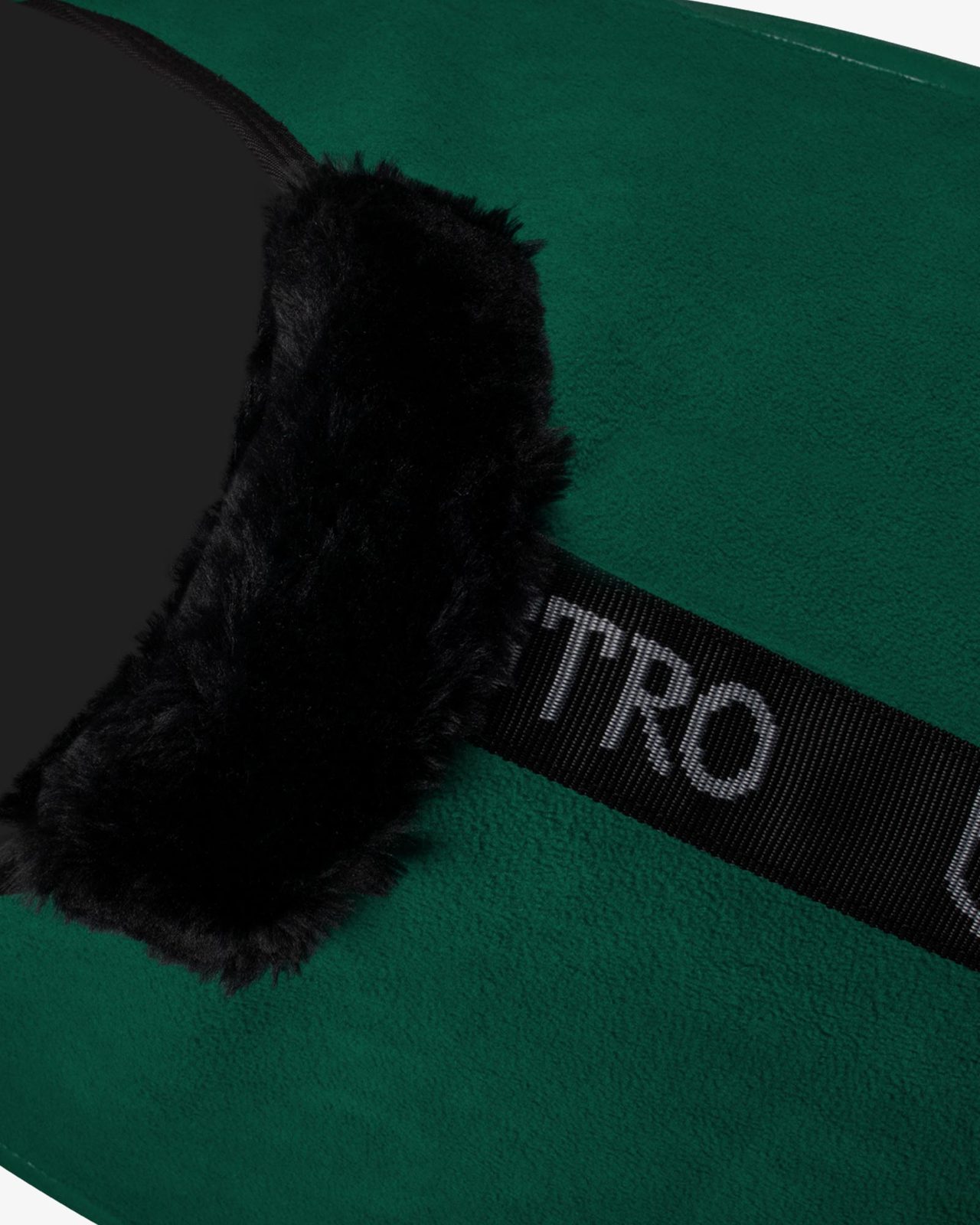 Fleece rug with flap front closure