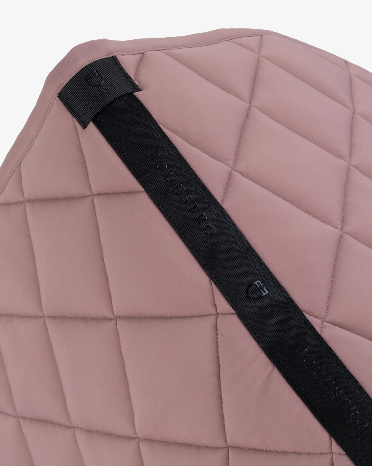 Jumping saddle pad with rhinestone logo