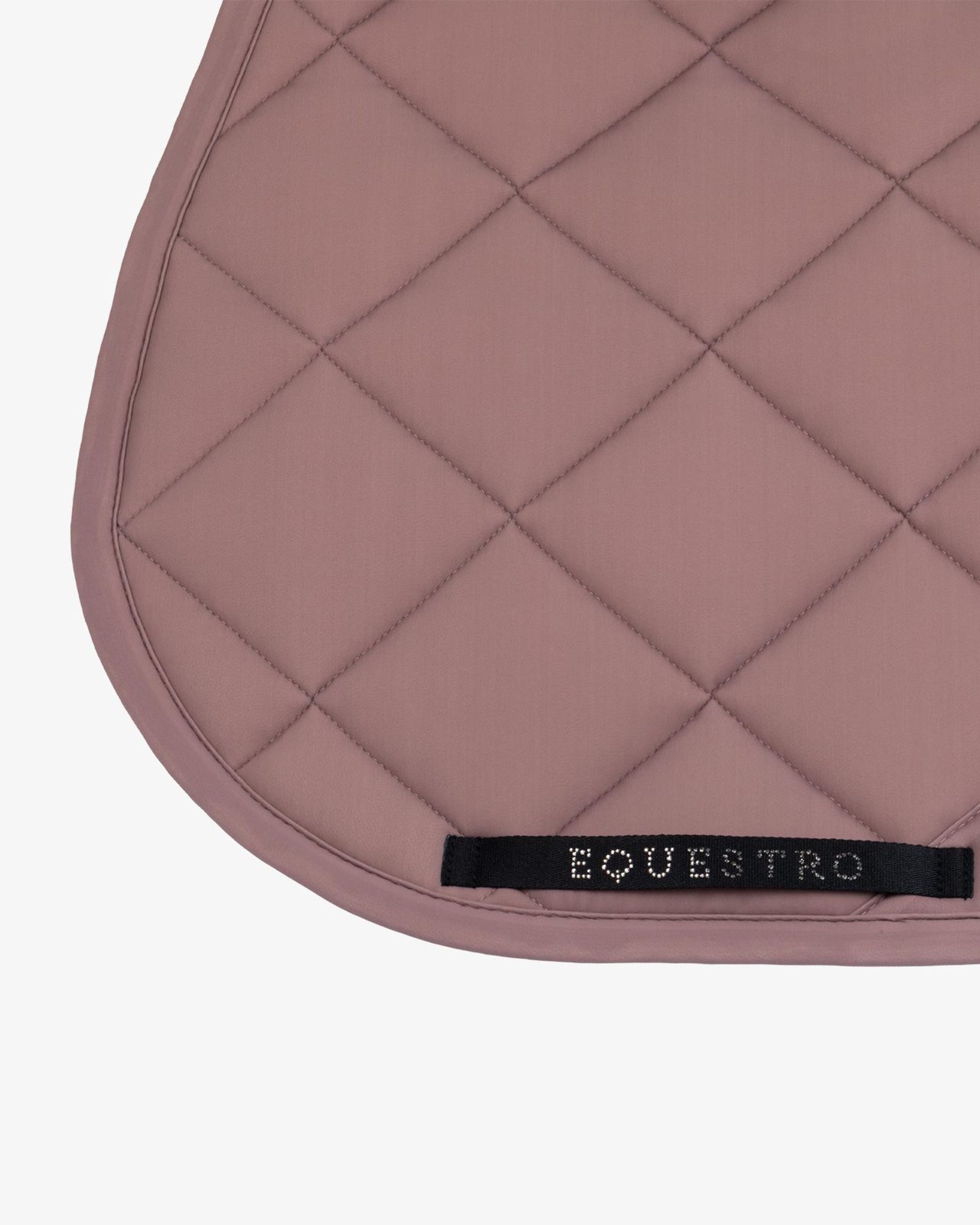 Jumping saddle pad with rhinestone logo