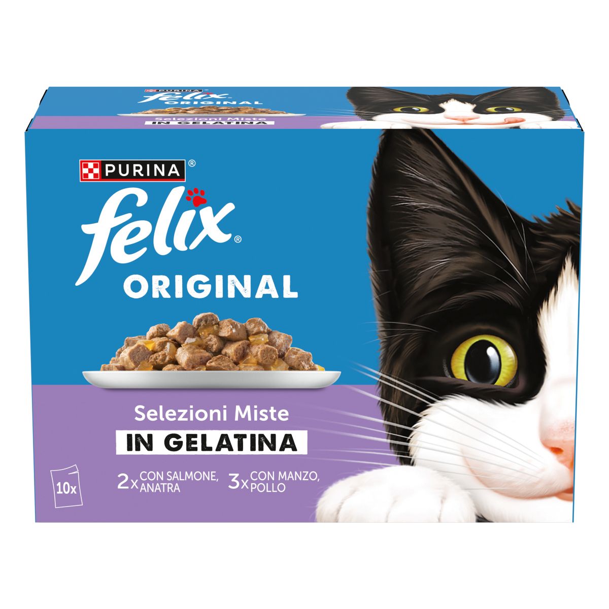 Felix Original 10x85g Selezioni Miste in Gelatina 