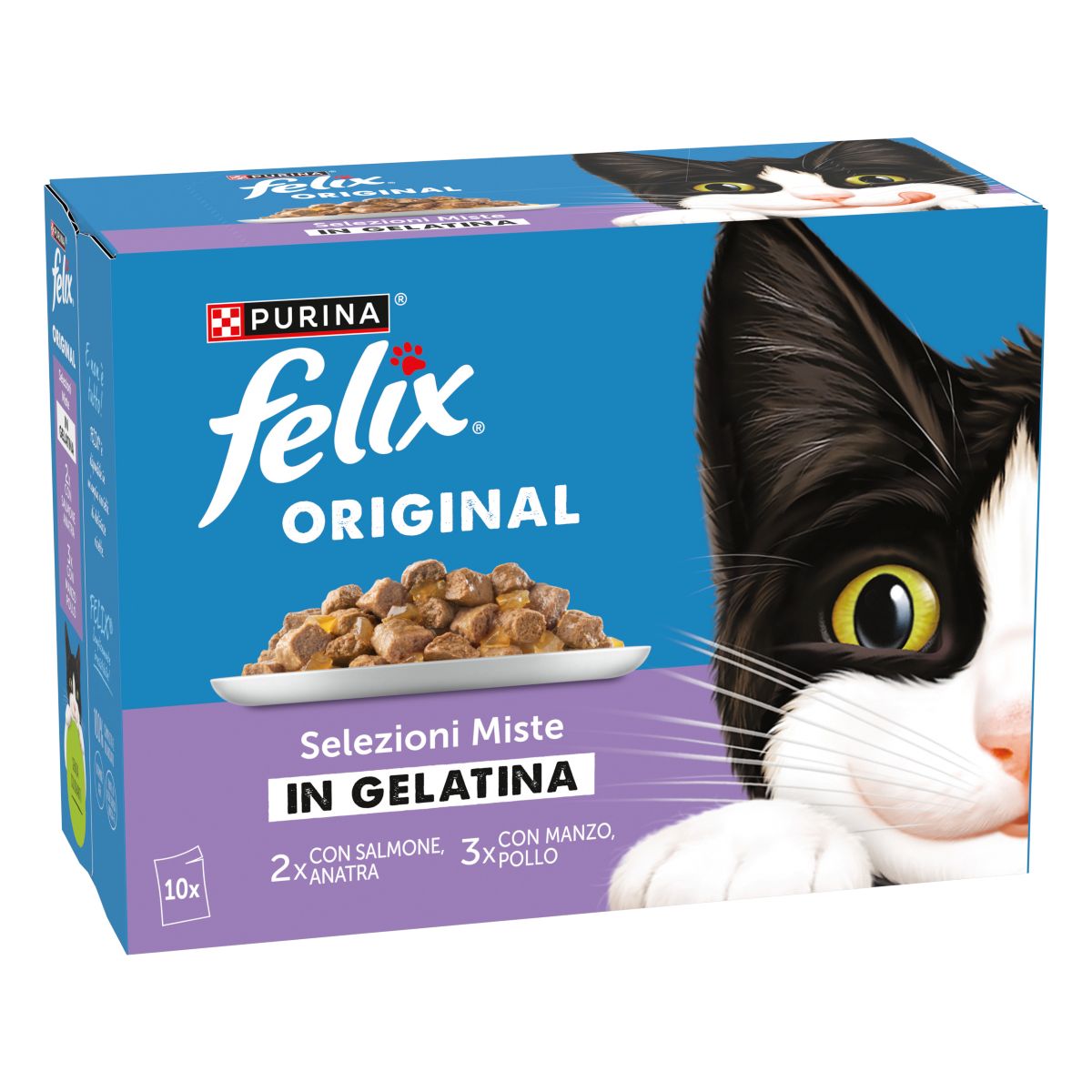 Felix Original 10x85g Selezioni Miste in Gelatina 