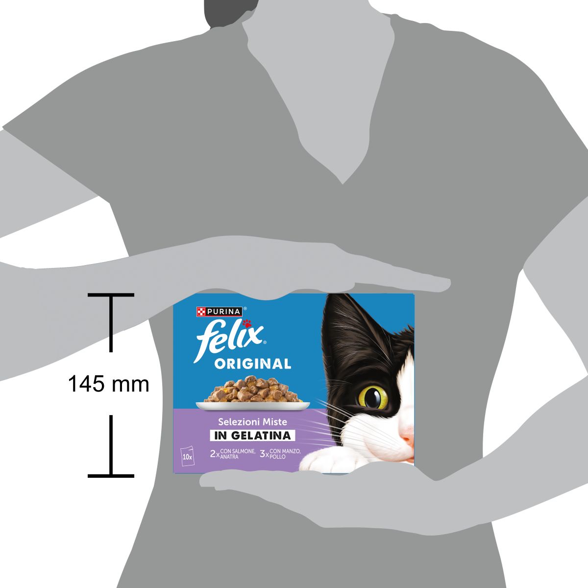 Felix Original 10x85g Selezioni Miste in Gelatina 