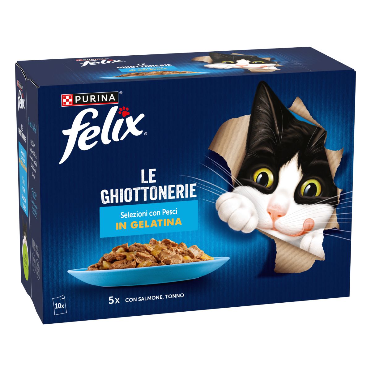 Felix Ghiottonerie 10x85g Selezioni Con Pesci - Salmone/Tonno