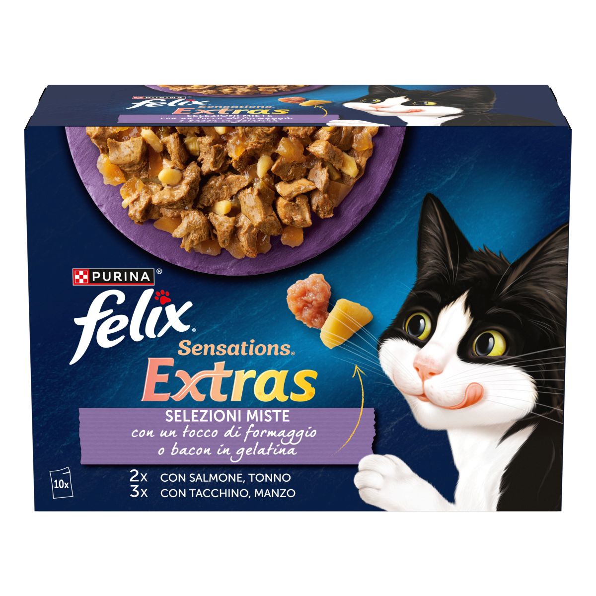 Felix Sensations Extras 10x85g Selezioni Miste in gelatina