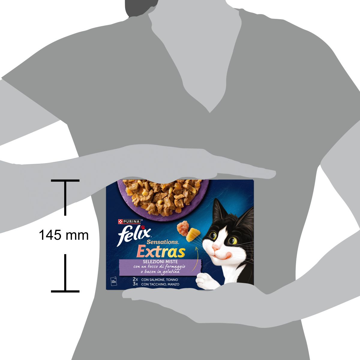 Felix Sensations Extras 10x85g Selezioni Miste in gelatina