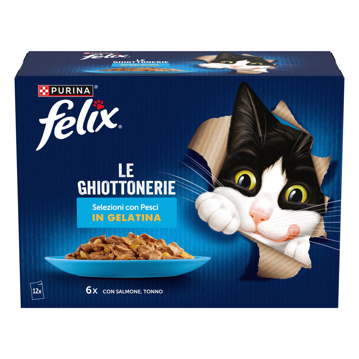 Felix Le Ghiottonerie 12x85g Selezioni con pesci - Salmone/Tonno