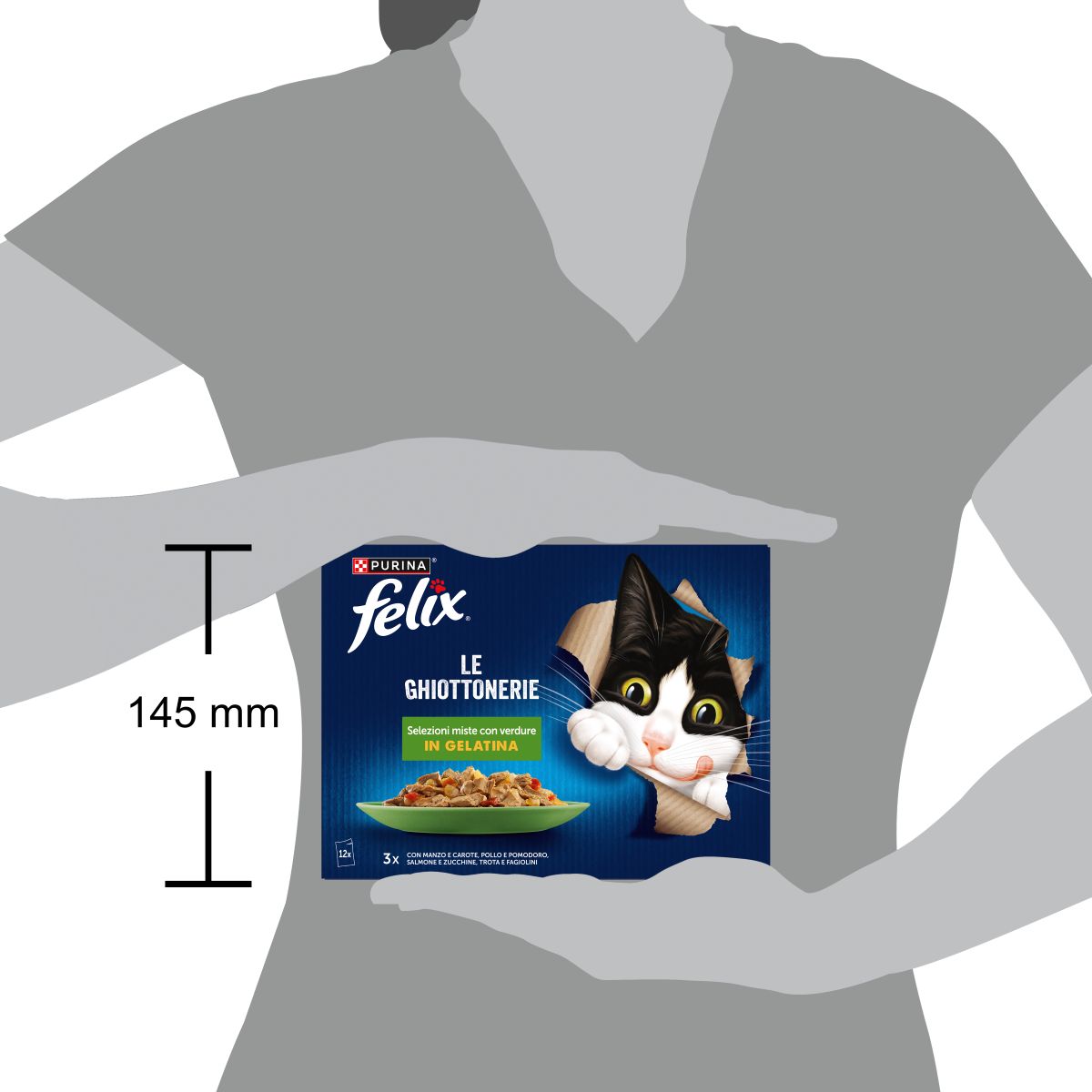 Felix Le Ghiottonerie 12x85g Selezioni Miste con Verdure