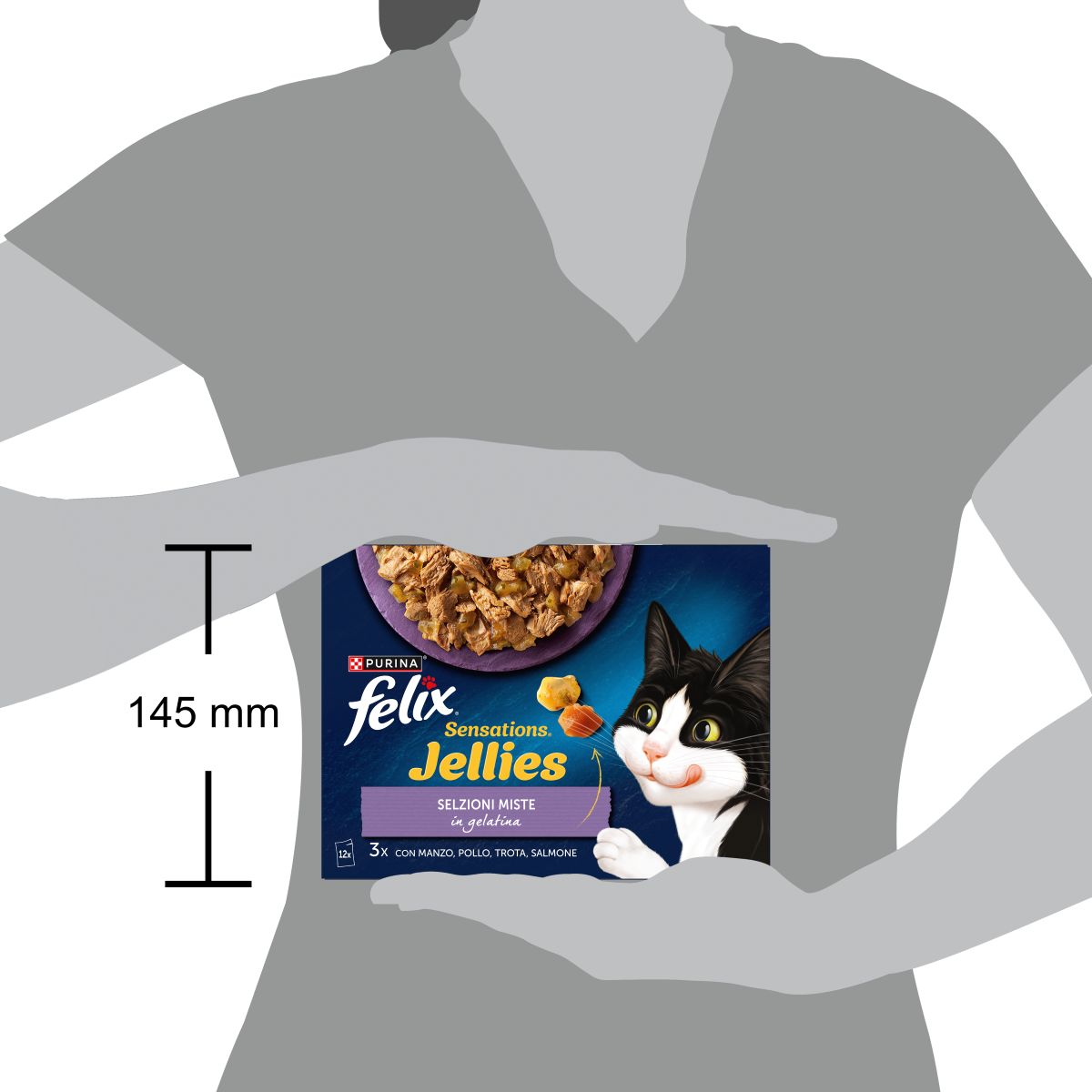 Felix Sensations Jellies 12x85g Selezioni Miste