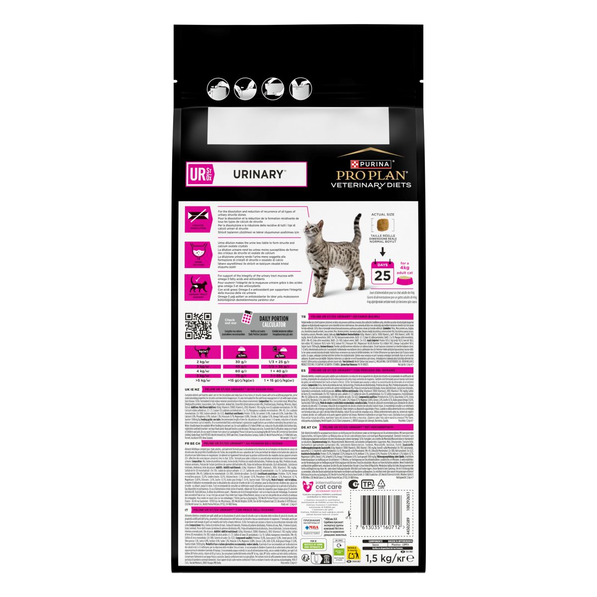 PURINA PRO PLAN® VETERINARY DIETS secco gatto UR Urinary St/Ox con Pesce dell'oceano