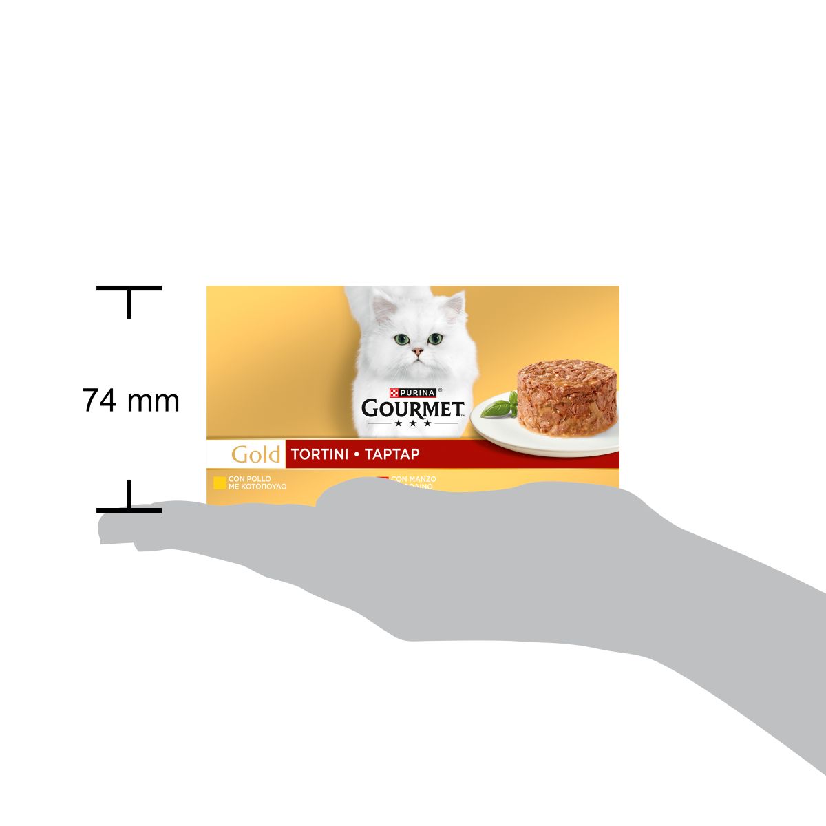 GOURMET® Gold Tortini Gatto con Manzo, con Pollo