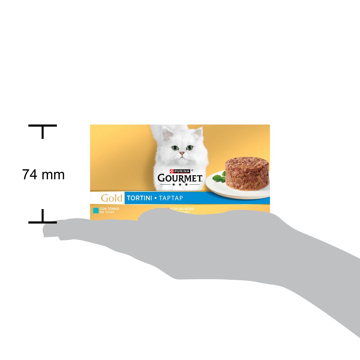 GOURMET® Gold Tortini Gatto con Salmone, con Tonno
