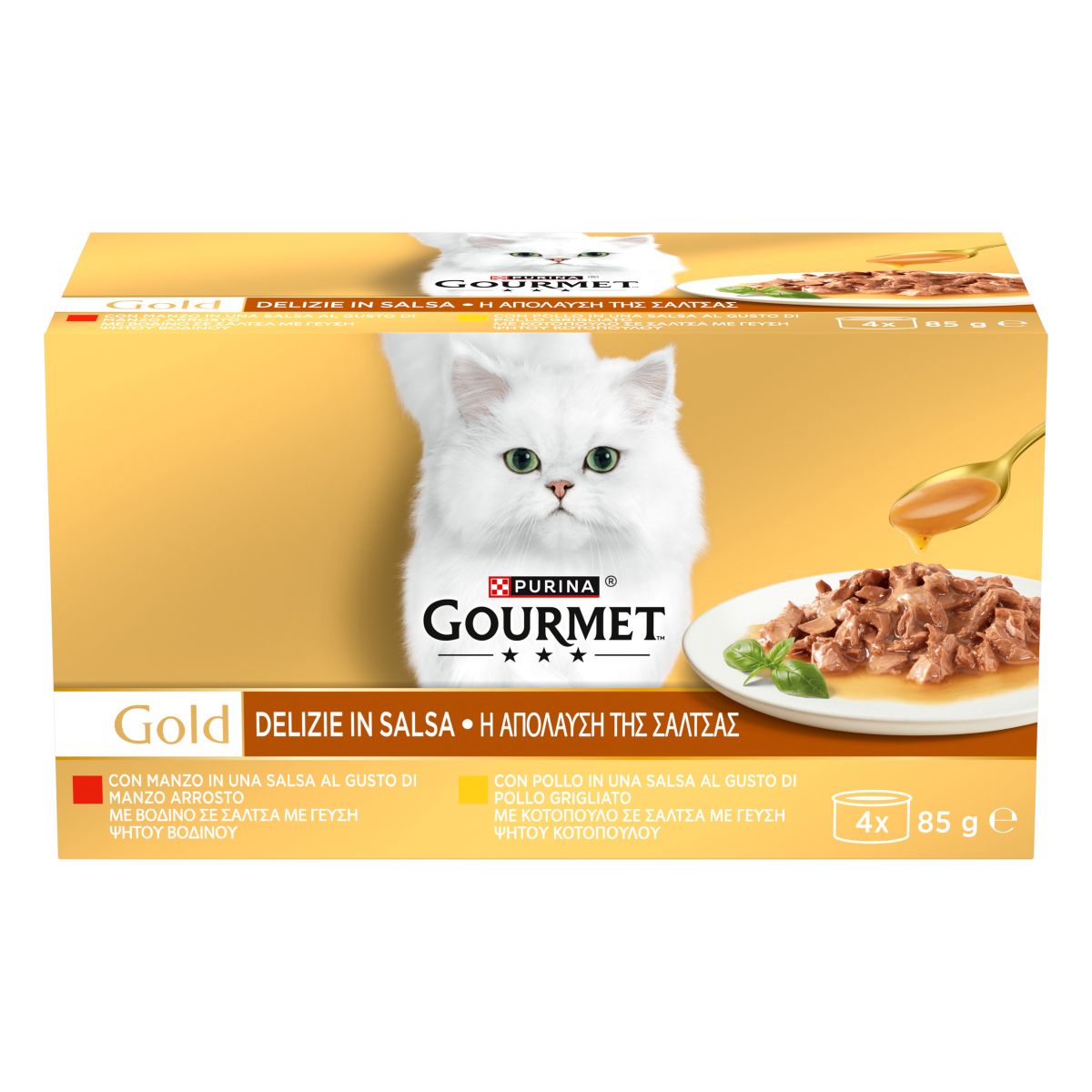 GOURMET® Gold Delizie In Salsa con Pollo, con Manzo