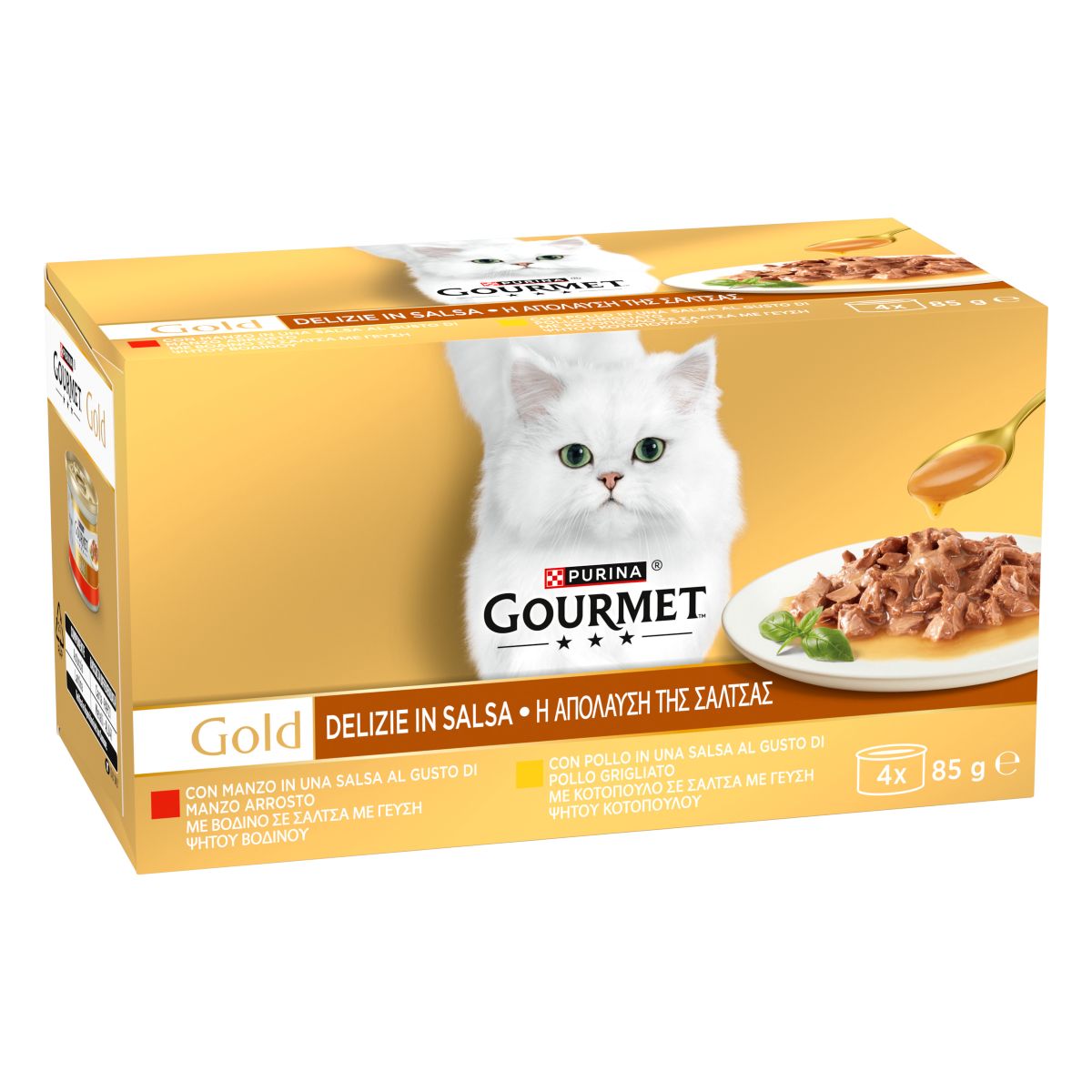 GOURMET® Gold Delizie In Salsa con Pollo, con Manzo