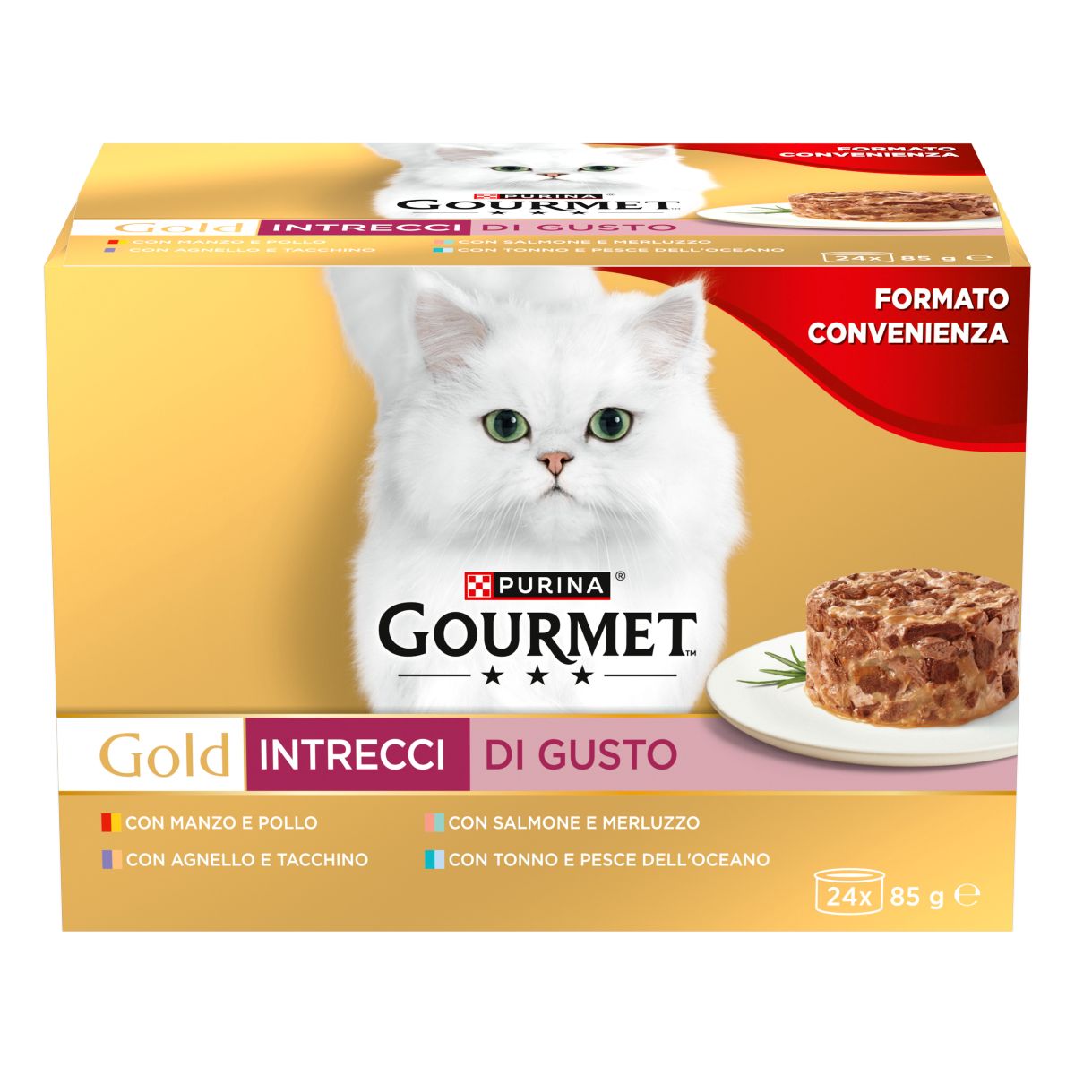 GOURMET® Gold MULTIPACK 24x Intrecci di Gusto