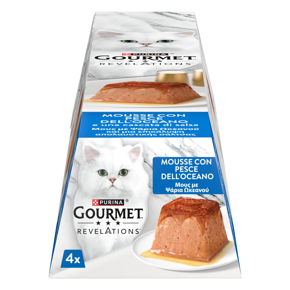 GOURMET REVELATIONS 4x57g Mousse in Salsa con Pesce Dell'Oceano
