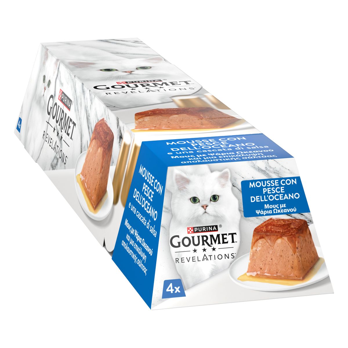 GOURMET REVELATIONS 4x57g Mousse in Salsa con Pesce Dell'Oceano