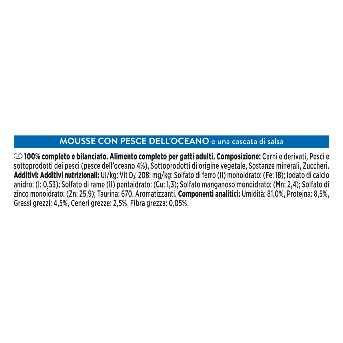 GOURMET REVELATIONS 4x57g Mousse in Salsa con Pesce Dell'Oceano