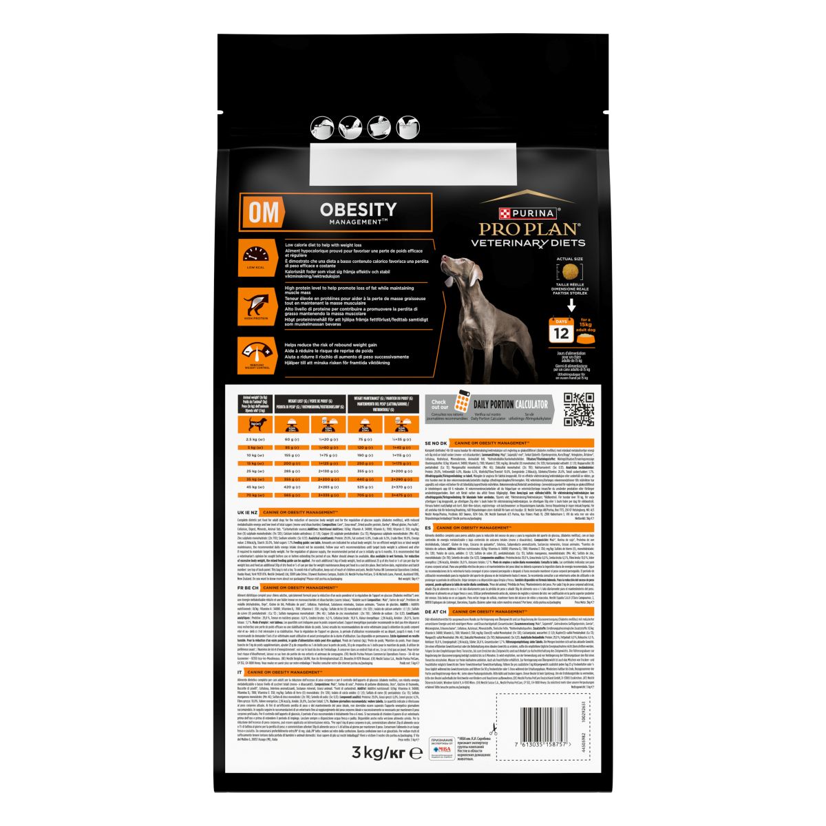 PURINA PRO PLAN® VETERINARY DIETS secco cane OM Obesity Management