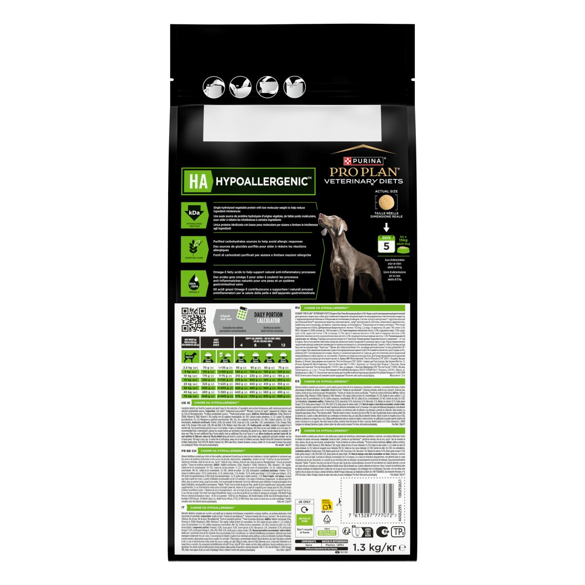 PURINA PRO PLAN® VETERINARY DIETS secco cane HA Hypoallergenic