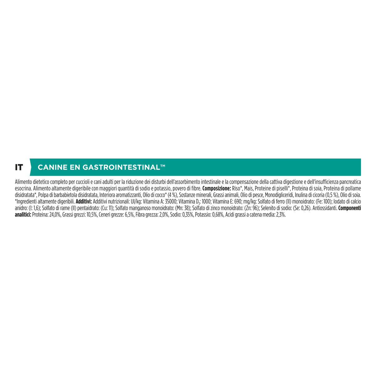 PURINA PRO PLAN® VETERINARY DIETS secco cane EN Gastrointestinal