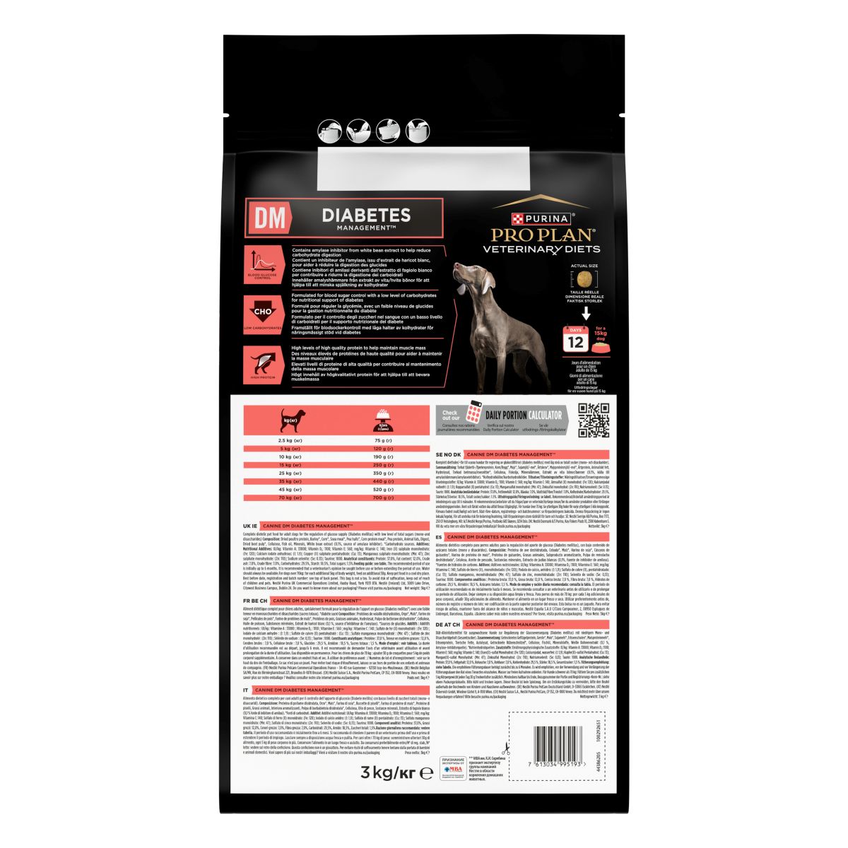 PURINA PRO PLAN® VETERINARY DIETS secco cane DM Diabetes Management