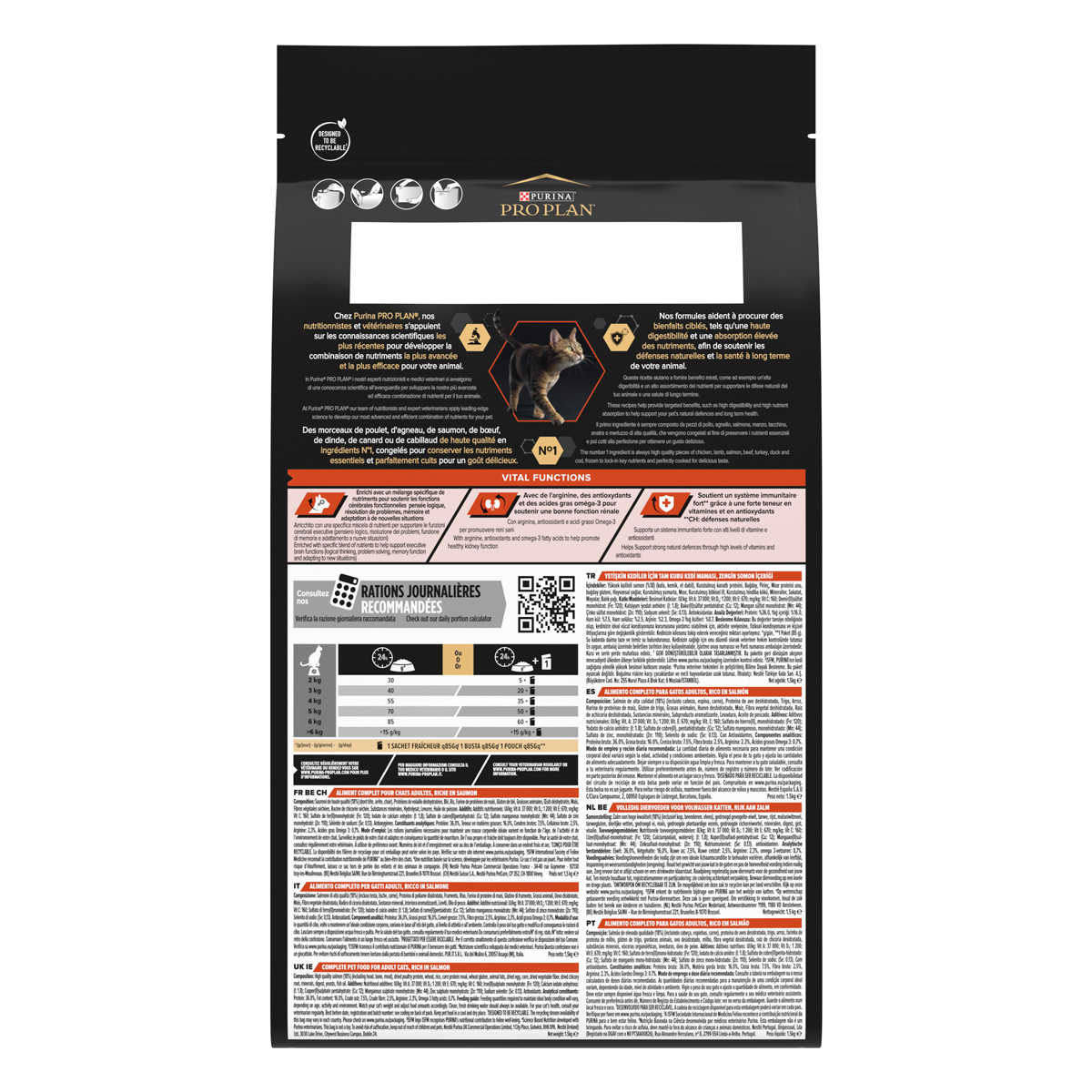PURINA PRO PLAN® Adult 1+ Vital Functions Ricco In Salmone