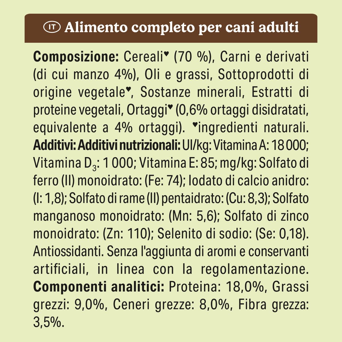 FRISKIES® Cane Crocchette Adulto con Manzo, Cereali e Verdure