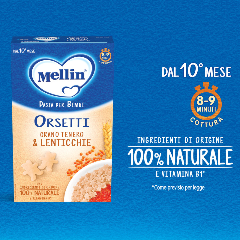 Mellin - Orsetti di Lenticchie confezione da 280g