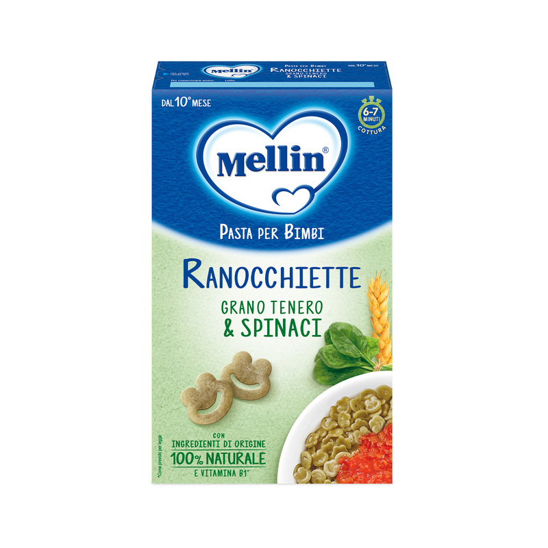 Mellin -  Ranocchiette con Grano Tenero e Spinaci Confezione da 280g
