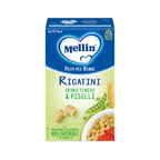 Mellin - Rigatini con Grano Tenero e  Piselli Confezione da 280g
