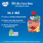 Mellin – Merenda 100% Mela, Fragola e Banana con Vitamina C e Carota confezione da 90 g
