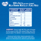 Mellin – Merenda 100% Mela, Banana, Mirtillo e Ribes Nero con Vitamina C e Carota confezione da 90 g
