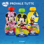 Mellin - Merenda Disney Mickey Mouse 100% Frutta Mista con Vitamina C Confezione da 110g