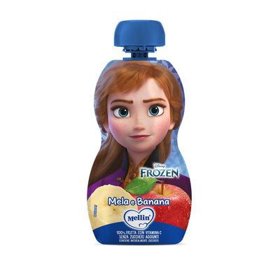 Mellin - Merenda Frozen 100% Mela e Banana con Vitamina C Confezione da 110g