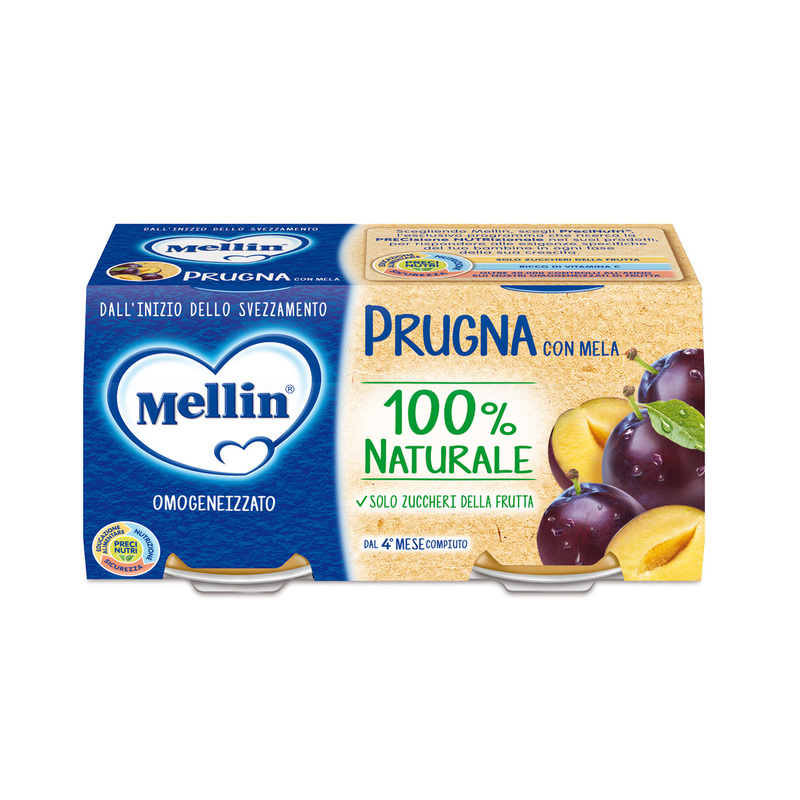 Omogeneizzati di frutta - Prugna con Mela